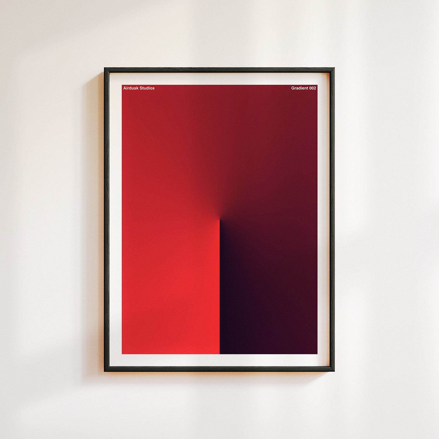 Minimal gradient poster art.