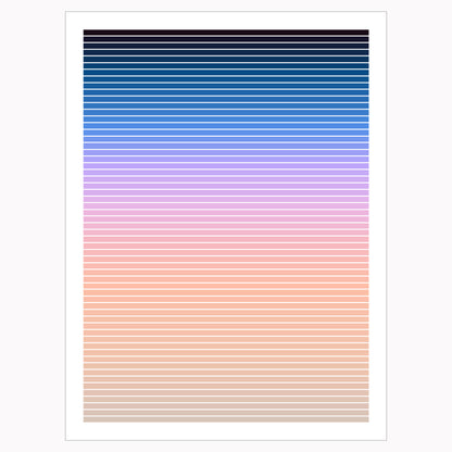 Colorful minimalistic modern poster art design.